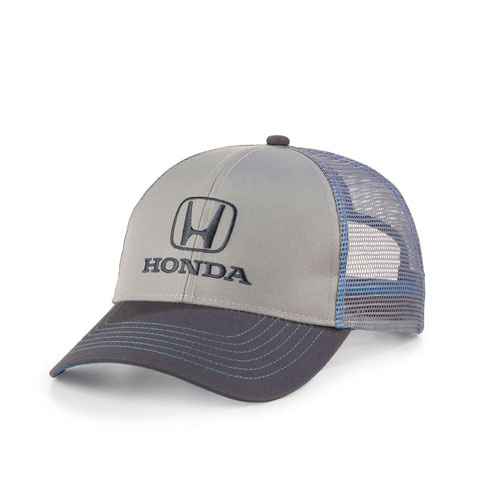 Gorra Honda Logo Negro - Malla Gris