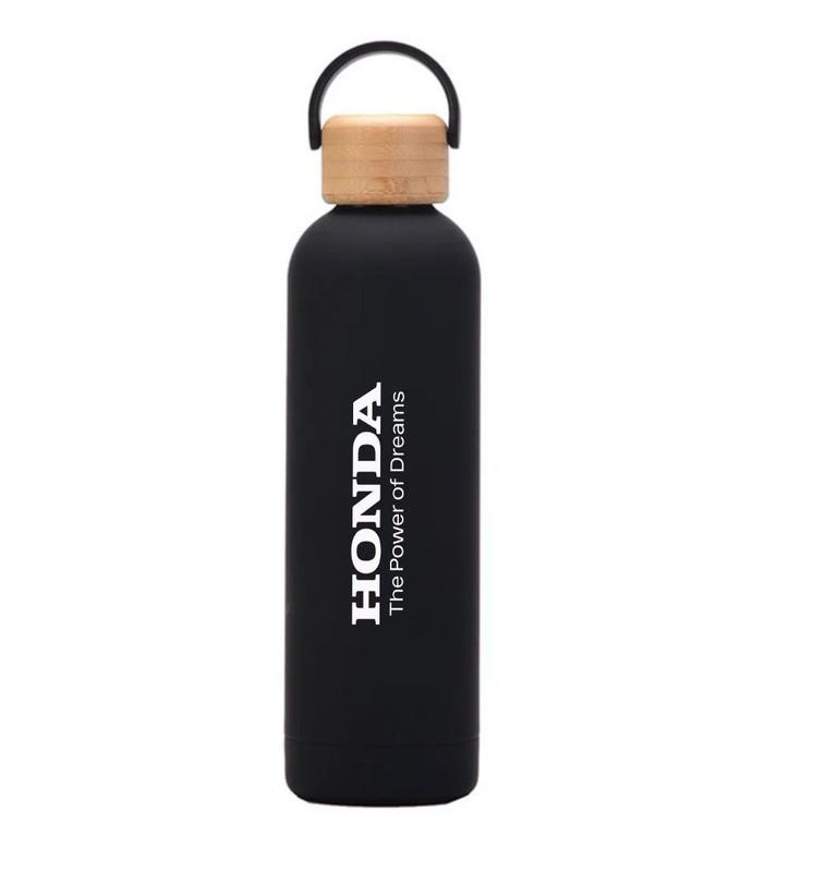 Termo Tapa Estilo Madera Honda con Letras Blancas
