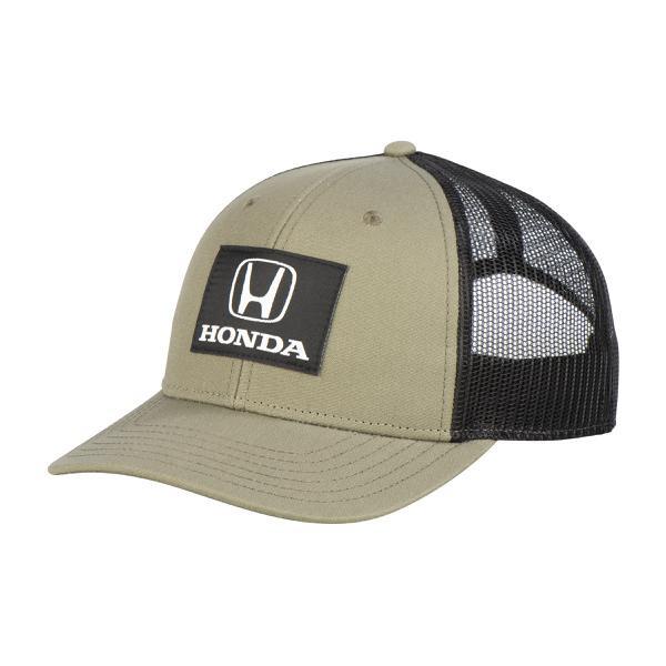 GORRA MALLA VERDE PARCHE HONDA NEGRO/GRIS