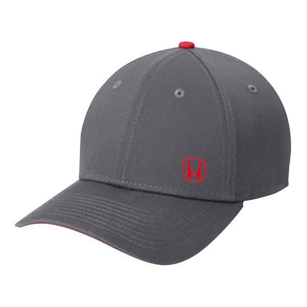 GORRA NEW ERA HONDA GRIS LOGO ROJO