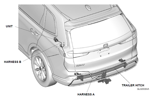 [08L91-3A0-100A] Arnés de Jalador de Lancha (Cr-v 2026)